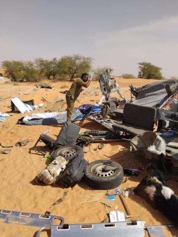 ثماني وفيات في حادث سير مروع على طريق الأمل
